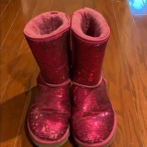 Pink sparky uggs